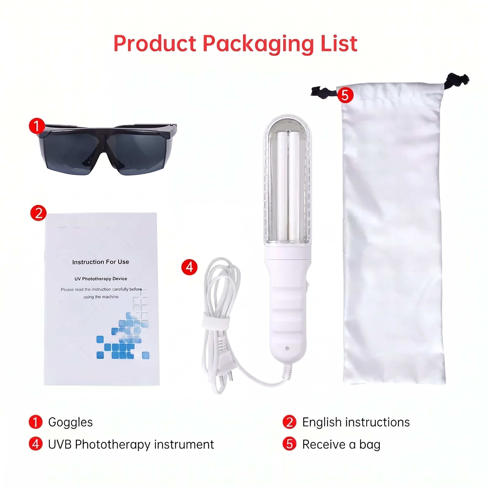 uvb lamp packing