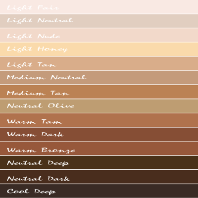 Zanderm colour palette