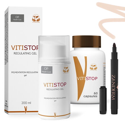 Vitiligo Starter-Paket: Gel + Tabletten + Concealer