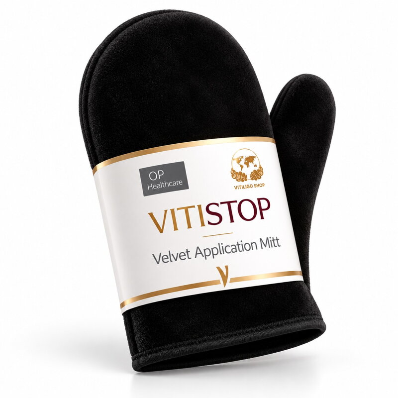 Vitistop Velvet Application Mitt for Self-Tan & Vitiligo Camouflage
